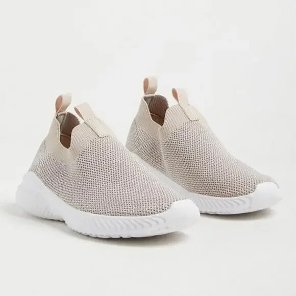 torrid | Shoes | Torrid Slipon Sneakers Womens Wide Width Tan Lightweight  Stretch Knit | Poshmark